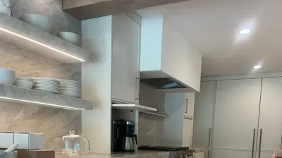 Toe Kick and Floating Shelf Lighting Photo