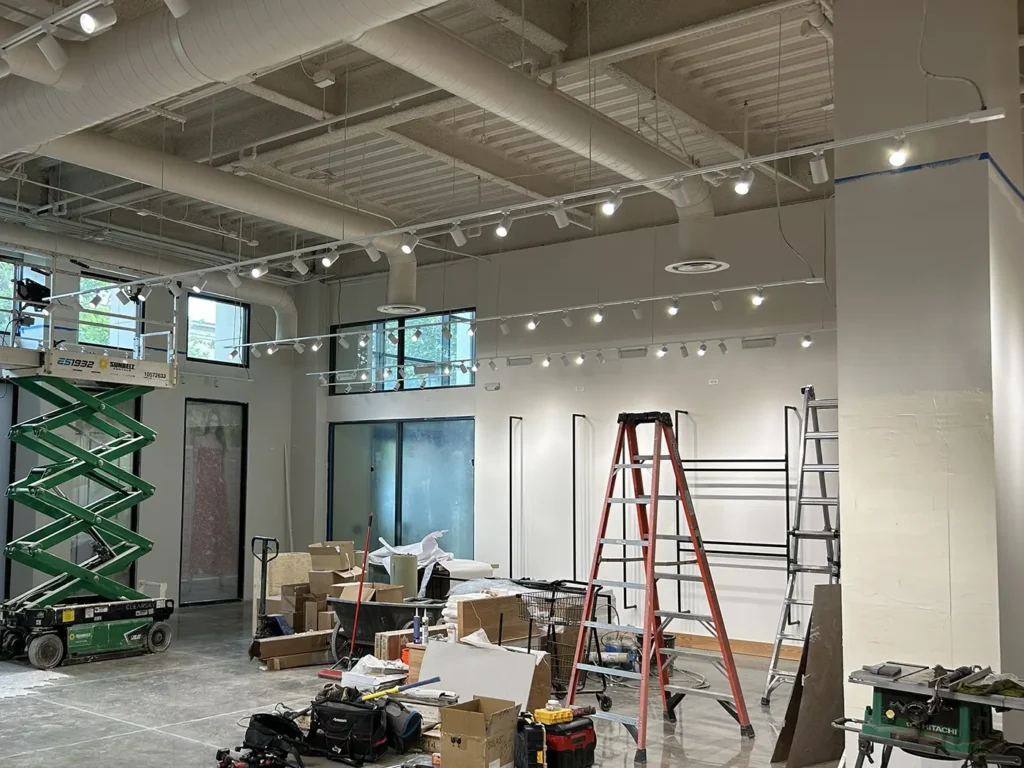 Camson Electric electricians completing a commercial electrical installation in Utah