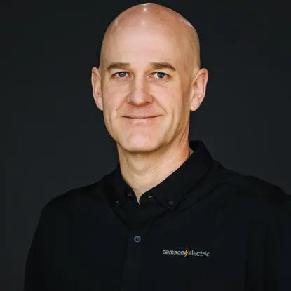 Brock Campbell, COO and co-owner of Camson Electric, helping lead residential and commercial electrical projects in Utah