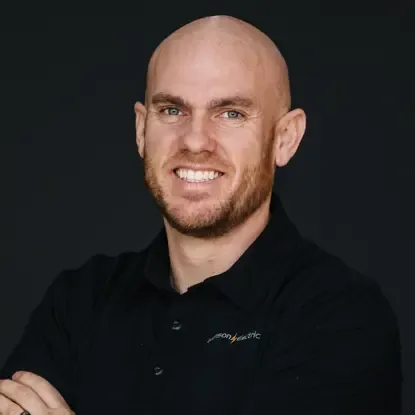 Louie Johnson, Foreman of Custom and Commercial at Camson Electric, helping lead electrical projects and field operations in Utah
