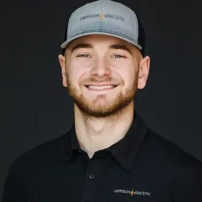 Cal Blackham, Residential Foreman at Camson Electric, helping lead residential electrical projects and field operations in Utah