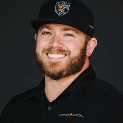 Mitchell Hall, Vice President of Residential and co-owner of Camson Electric, helping lead residential electrical projects in Utah